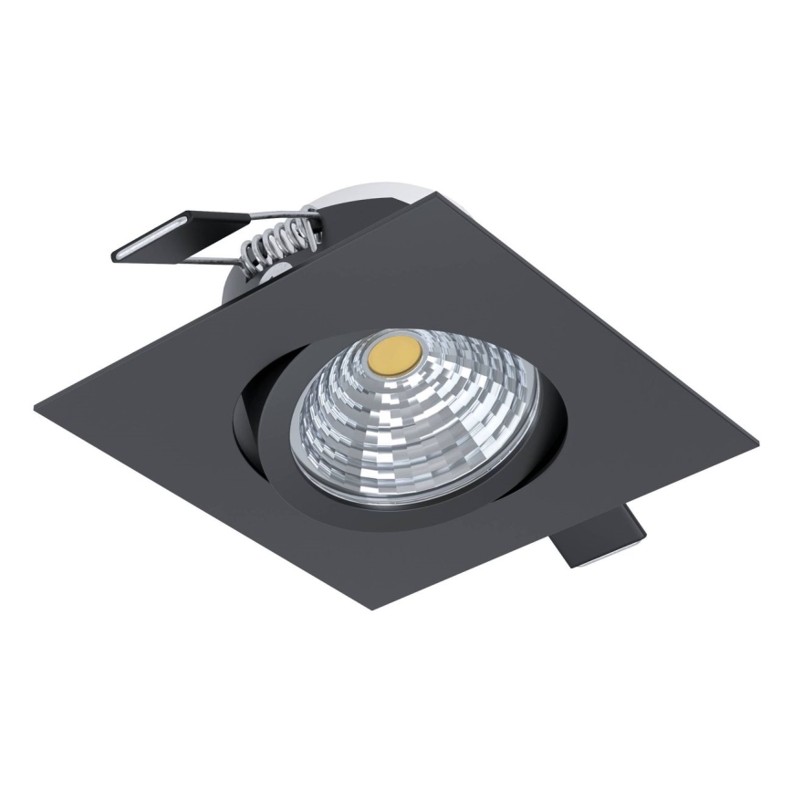 Eglo - LED Prigušivo ugradbeno svetlo LED/6W/230V crno