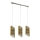 Eglo 33549 - Luster na sajli AGREDA 3xE27/40W/230V