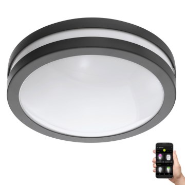 Eglo 33571 - LED Prigušiva lampa za kupatilo LOCANA-C LED/14W/230V IP44 crno