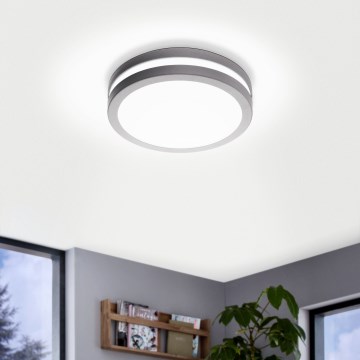 Eglo 33572 - LED prigušiva plafonsko kupatilsko svetlo LOCANA-C LED/14W/230V IP44 srebrno