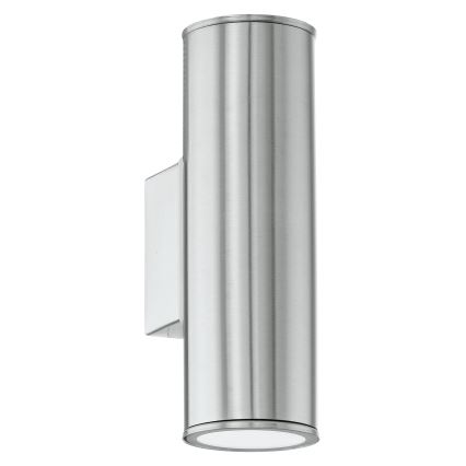 Eglo 33582 - LED RGBW Prigušiva vanjska zidna rasveta RIGA 2xGU10/5W/230V IP44