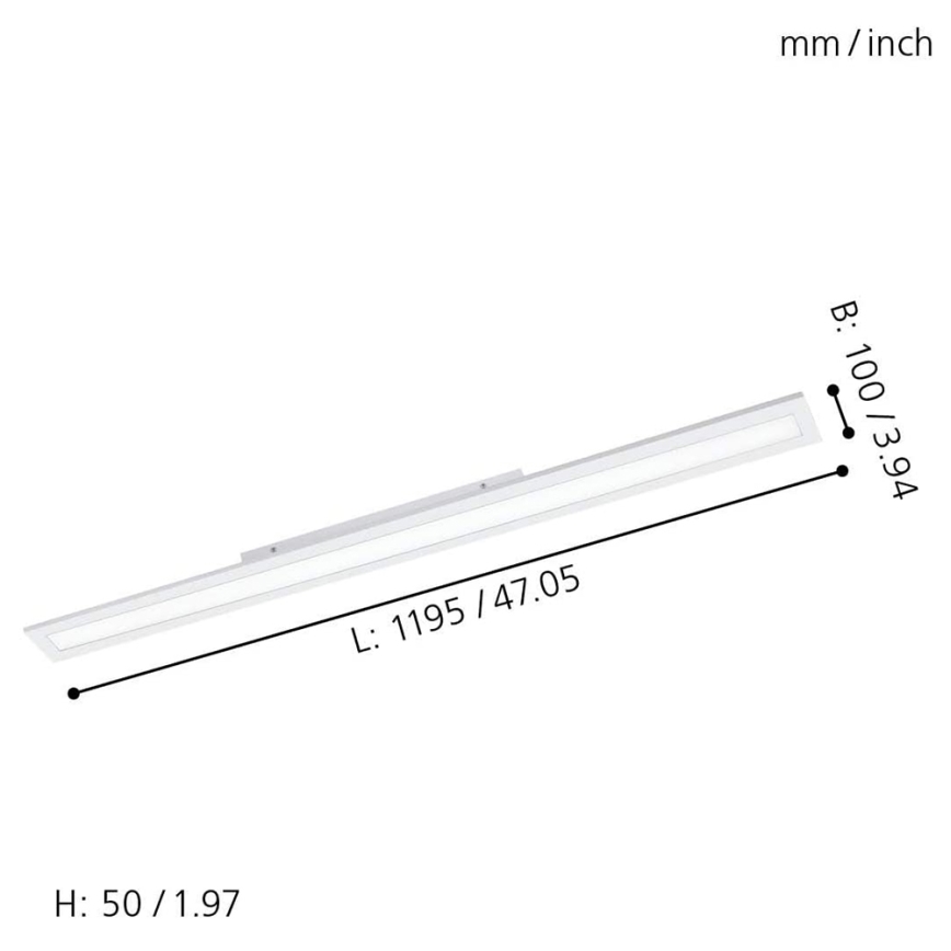 Eglo 33589 - LED RGBW Prigušivi panel SALOBRENA-C LED/34W/230V + Daljinski upravljač