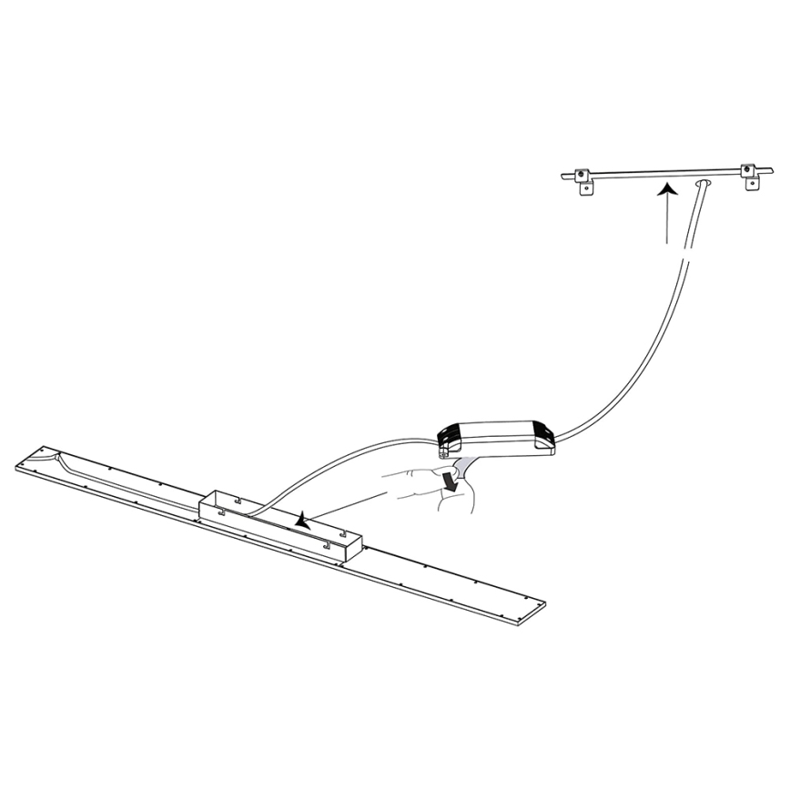 Eglo 33589 - LED RGBW Prigušivi panel SALOBRENA-C LED/34W/230V + Daljinski upravljač