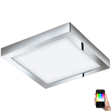 Eglo 33668-LED RGBW Prigušivo osvetljenje za kupatilo FUEVA-C 21W/230V 30x30cm IP44