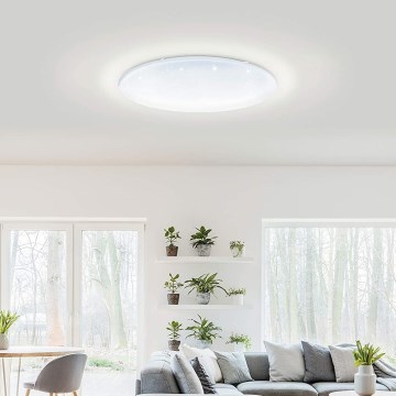 Eglo 33669 - LED RGBW Prigušiva plafonjera TOTARI-C LED/43W/230V 2700-6500K bela + Daljinski upravljač