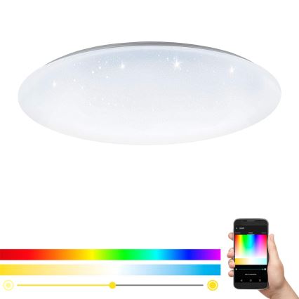 Eglo 33669 - LED RGBW Prigušiva plafonjera TOTARI-C LED/43W/230V 2700-6500K bela + Daljinski upravljač