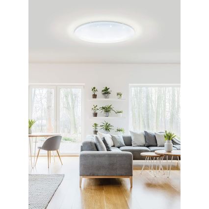 Eglo 33669 - LED RGBW Prigušiva plafonjera TOTARI-C LED/43W/230V 2700-6500K bela + Daljinski upravljač