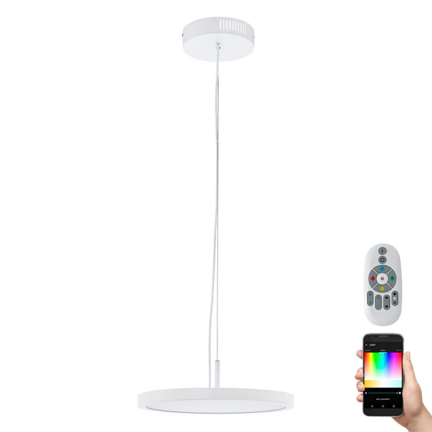 Eglo 33675 - LED RGBW Prigušivi luster na sajli CERIGNOLA-C LED/21W/230V 2700-6500K + Daljinski upravljač