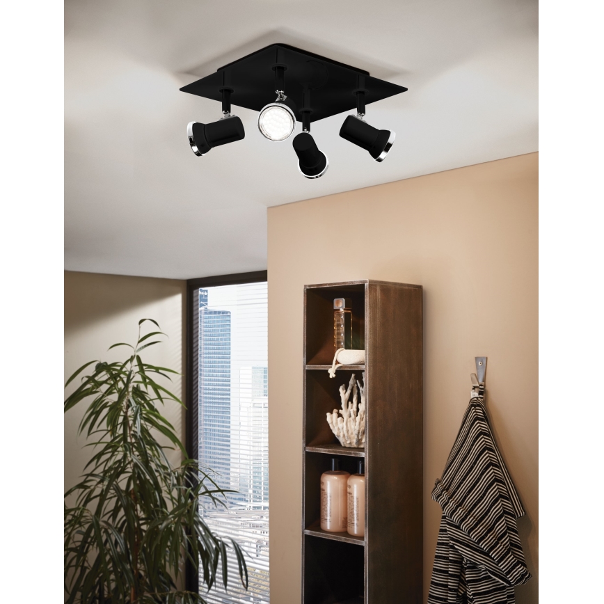 Eglo - LED Reflektorska lampa za kupatilo 4xGU10/3,3W/230V IP44