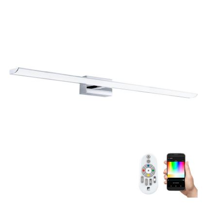 Eglo 33768 - LED RGBW prigušiva kupatilsko osvetljenje za ogledalo TABIANO-C LED/21W/230V 2700-6500K 90,5 cm IP44 + daljinski upravljač