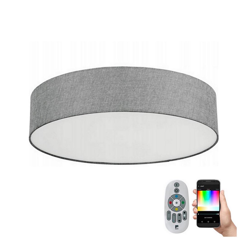 Eglo 33772 - LED RGBW Prigušiva plafonjera ROMAO-C LED/33W/230V sivo + Daljinski upravljač