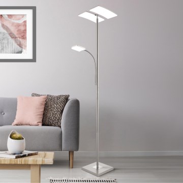 Eglo 33819 - LED Prigušiva dodirna stojeća lampa SOLANO LED/30W/230V + LED/4W