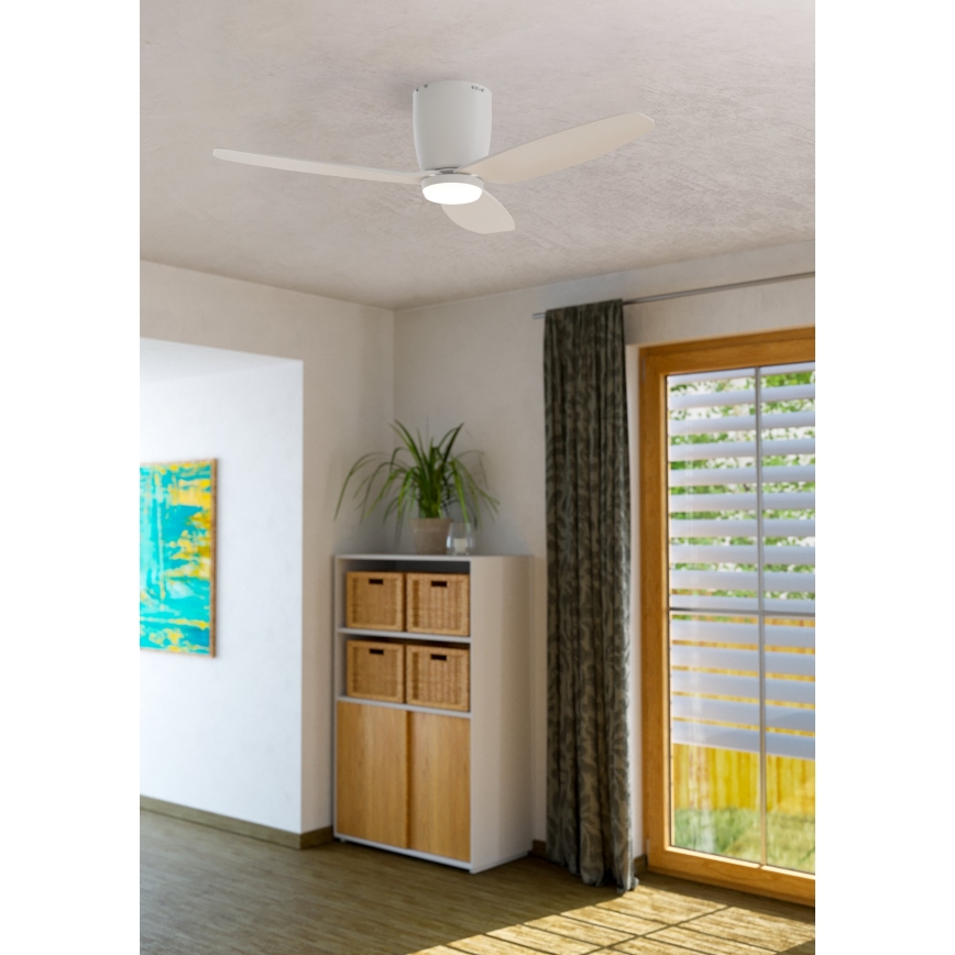 Eglo  - LED Plafonski ventilator LED/15W/230V + daljinski upravljač