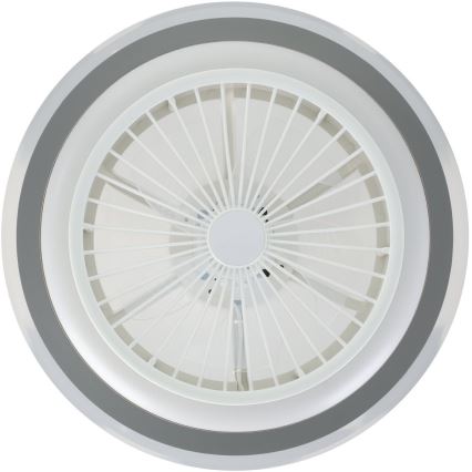 Eglo - LED Prigušivi plafonski ventilator LED/25,5W/230V bela/sivo 2700-6500K + Daljinski upravljač