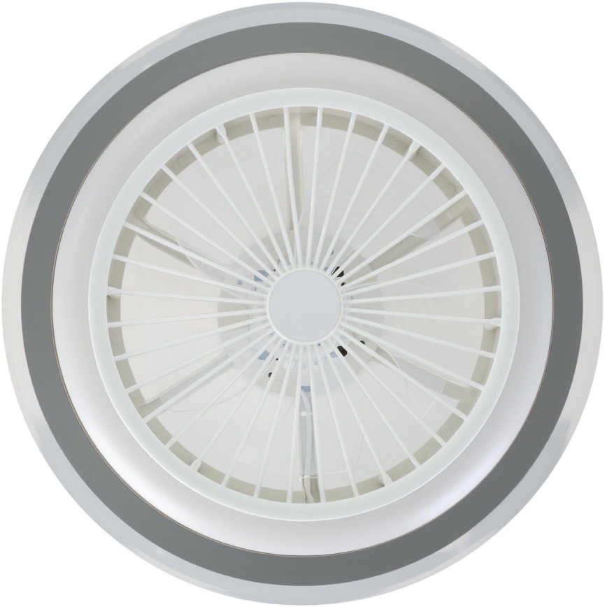 Eglo - LED Prigušivi plafonski ventilator LED/25,5W/230V bela/sivo 2700-6500K + Daljinski upravljač