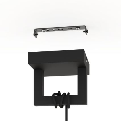 Eglo - Luster na sajli 1xE27/40W/230V crno