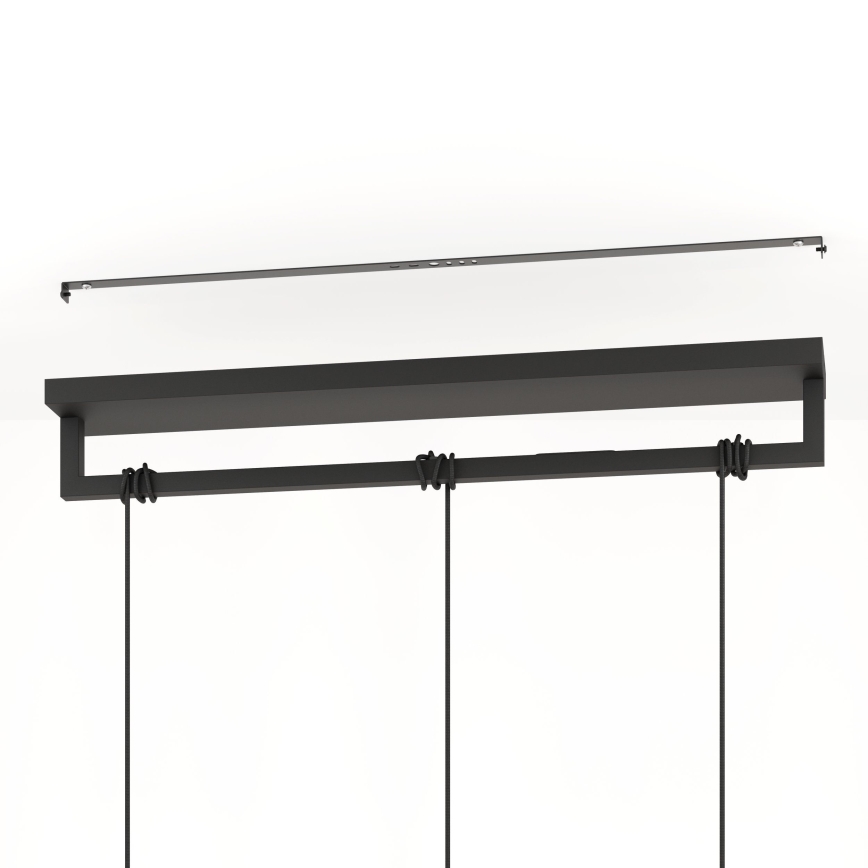 Eglo - Luster na sajli 3xE27/40W/230V crno
