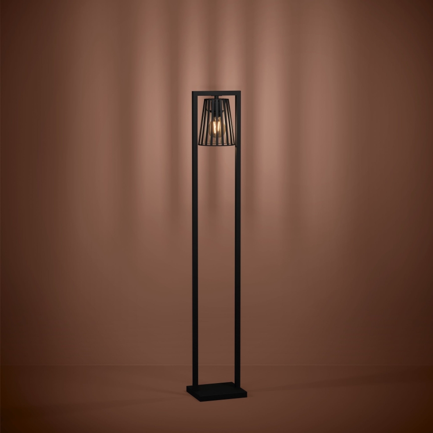 Eglo - Podna lampa 1xE27/40W/230V crno