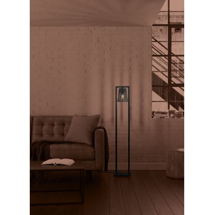 Eglo - Podna lampa 1xE27/40W/230V crno