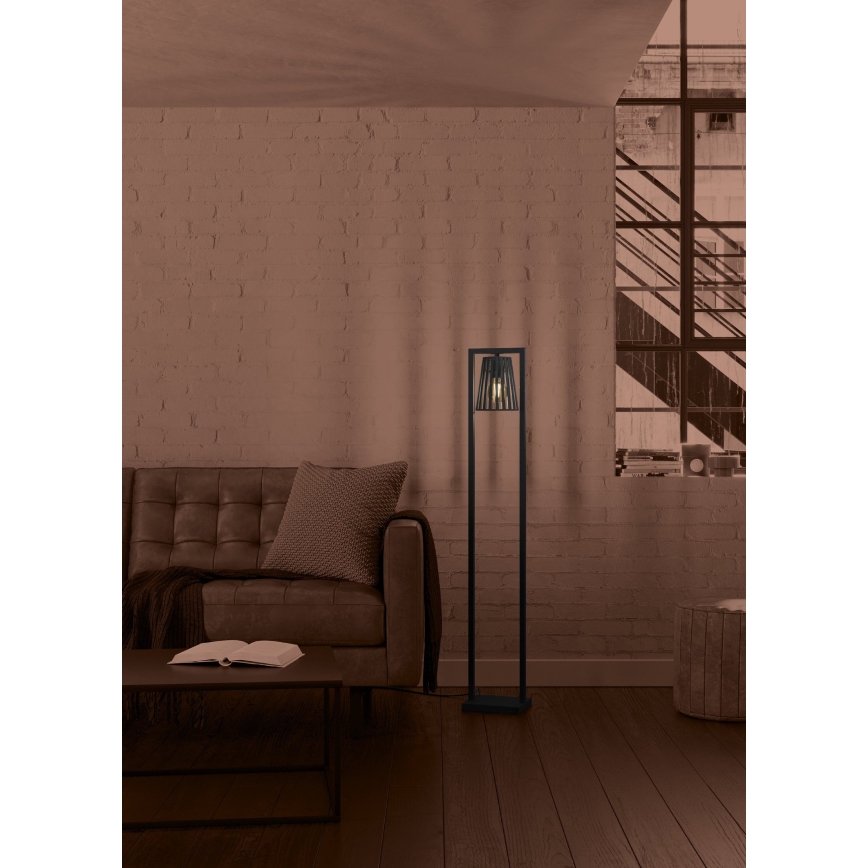 Eglo - Podna lampa 1xE27/40W/230V crno