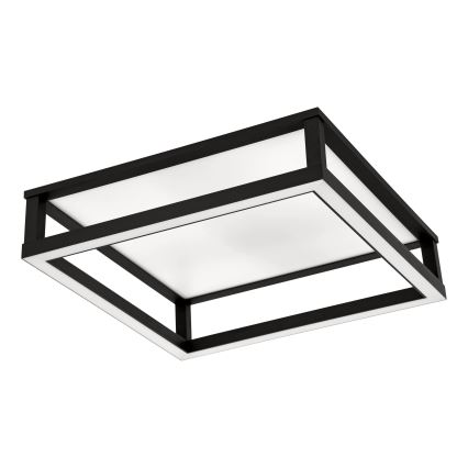 Eglo - LED Prigušiva plafonjera LED/29,4W/230V 2700-6500K crno + Daljinski upravljač