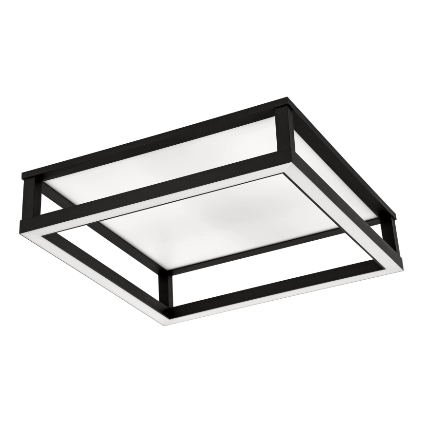 Eglo - LED Prigušiva plafonjera LED/29,4W/230V 2700-6500K crno + Daljinski upravljač