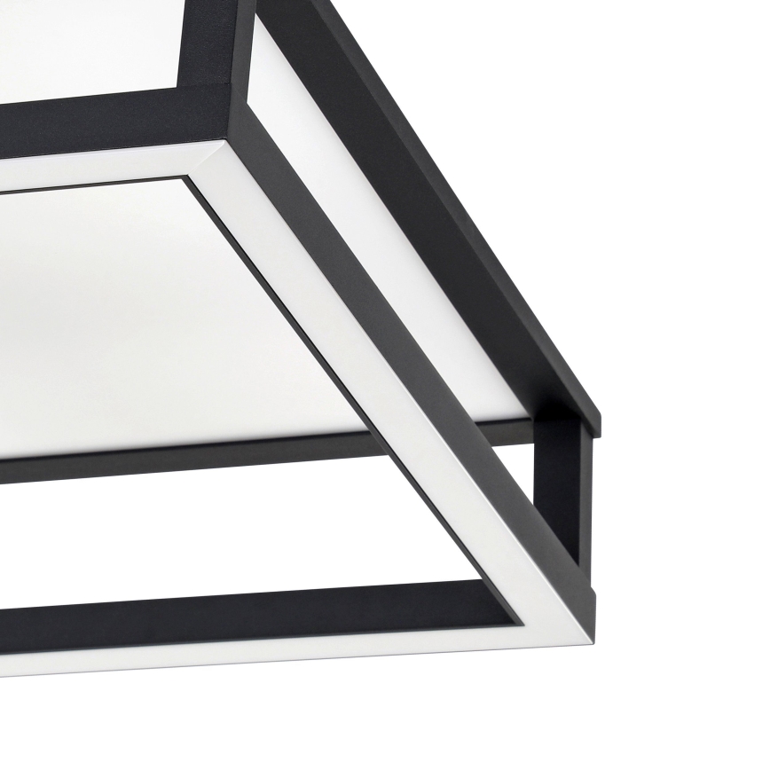 Eglo - LED Prigušiva plafonjera LED/29,4W/230V 2700-6500K crno + Daljinski upravljač