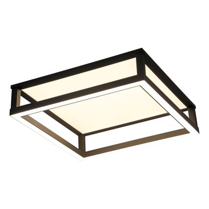 Eglo - LED Prigušiva plafonjera LED/29,4W/230V 2700-6500K crno + Daljinski upravljač