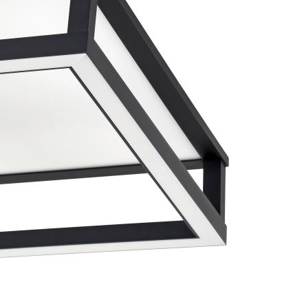 Eglo - LED prigušiva plafonska svetiljka LED/29,4W/230V 2700-6500K crna + daljinski upravljač