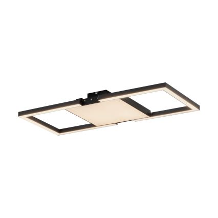 Eglo - LED prigušiva plafonska svetiljka LED/26,2W/230V 2700-6500K crna + daljinski upravljač