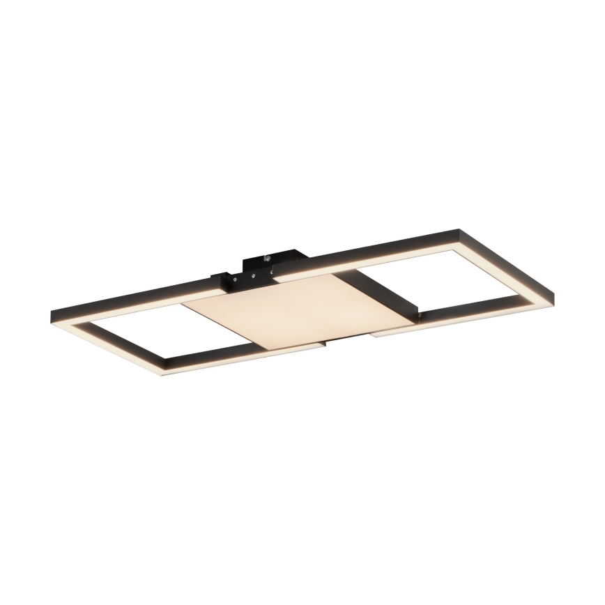 Eglo - LED prigušiva plafonska svetiljka LED/26,2W/230V 2700-6500K crna + daljinski upravljač