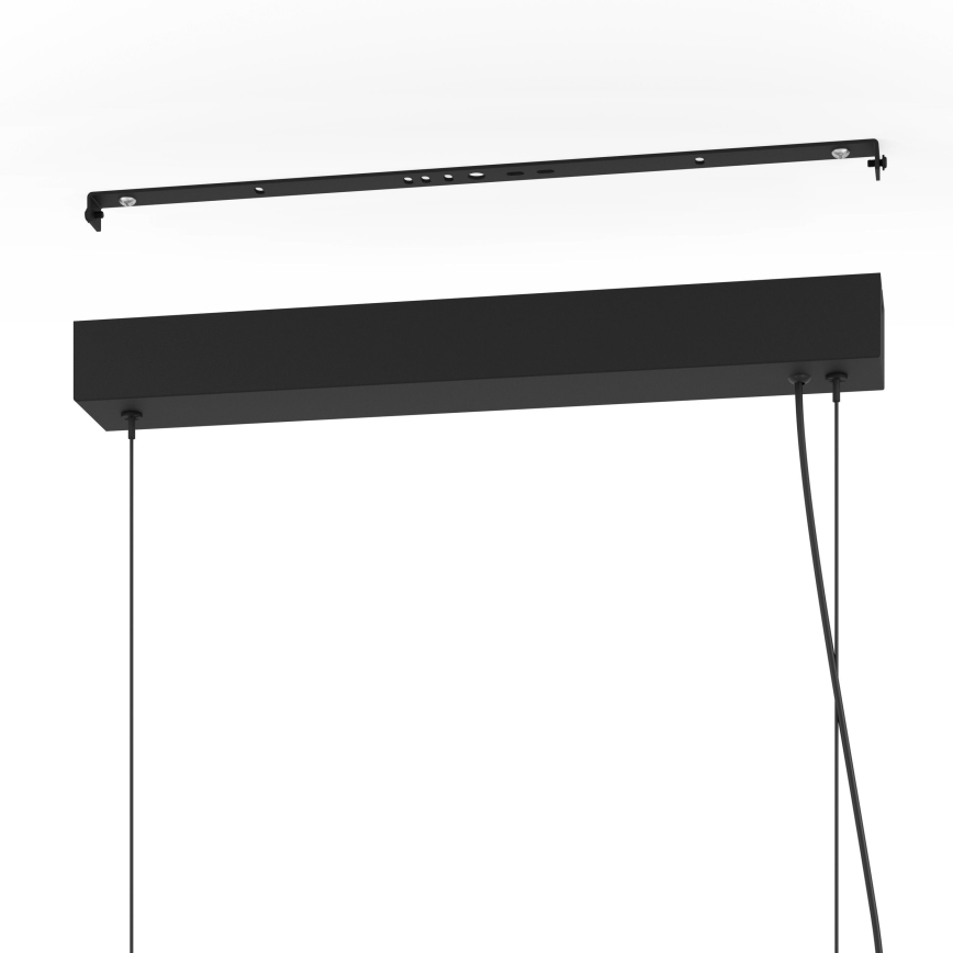Eglo - LED Prigušivi luster na sajli LED/44W/230V 3000K crno/zlatna