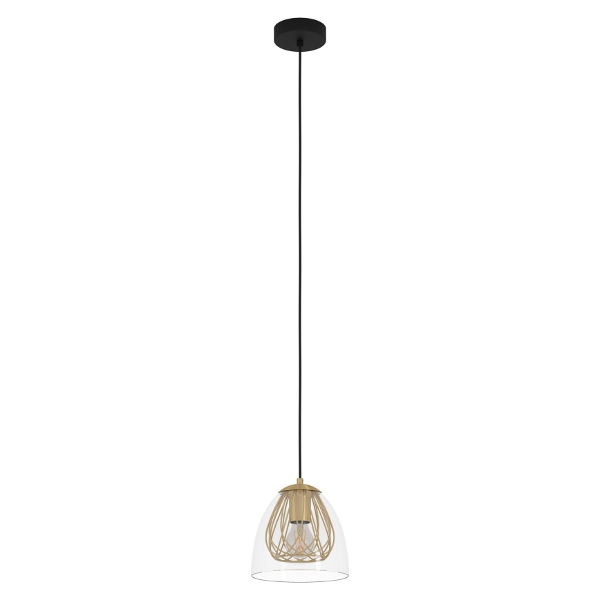 Eglo - Luster na sajli 1xE27/40W/230V zlatna