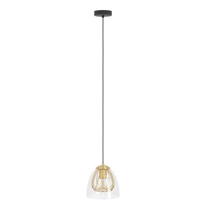 Eglo - Luster na sajli 1xE27/40W/230V zlatna