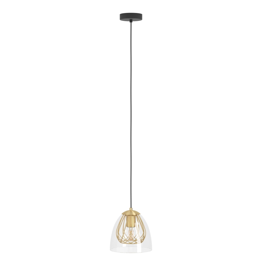 Eglo - Luster na sajli 1xE27/40W/230V zlatna