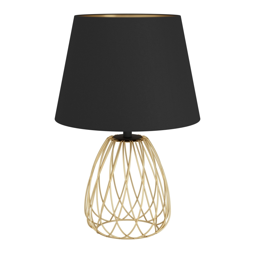 Eglo - Stona lampa 1xE27/40W/230V crno/zlatna