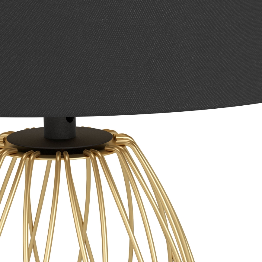 Eglo - Stona lampa 1xE27/40W/230V crno/zlatna