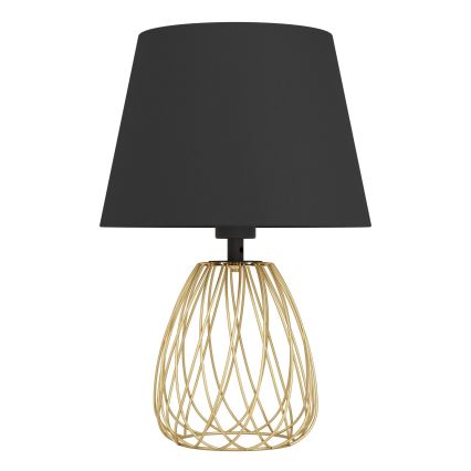 Eglo - Stona lampa 1xE27/40W/230V crno/zlatna