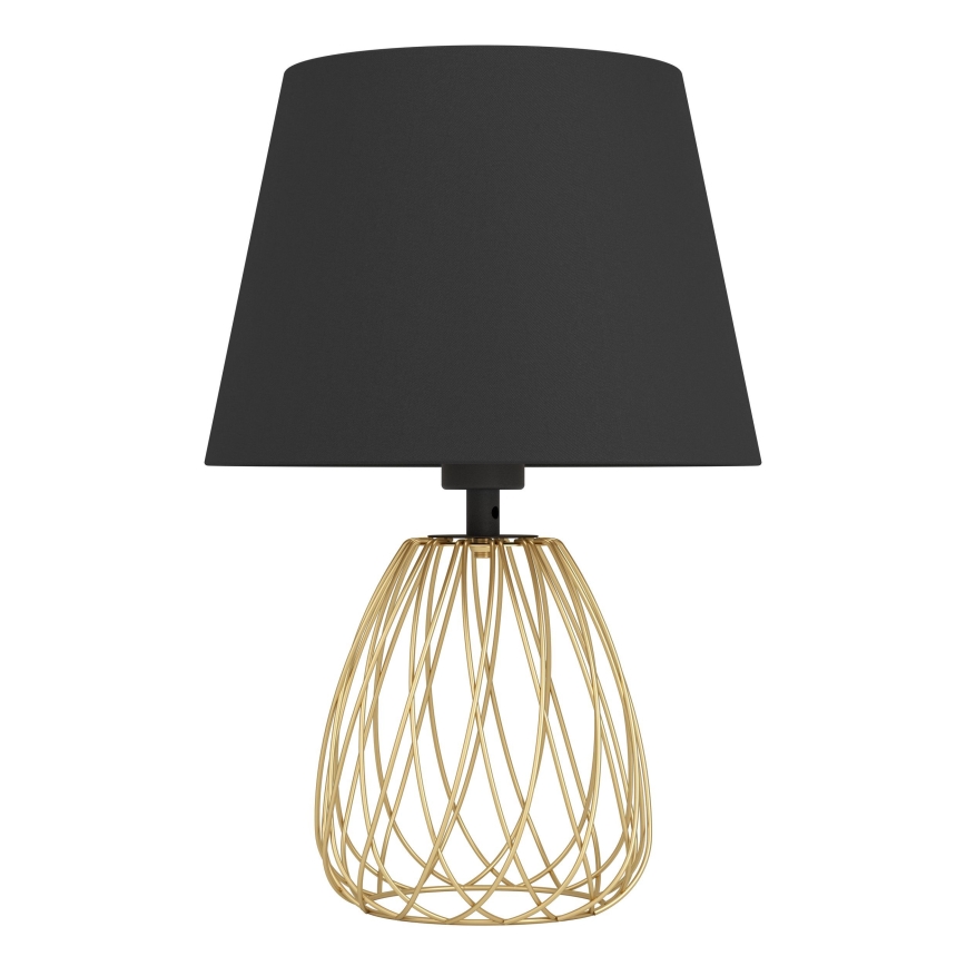Eglo - Stona lampa 1xE27/40W/230V crno/zlatna