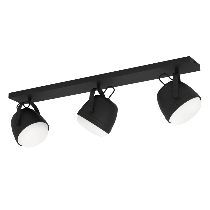 Eglo - Reflektorska lampa 3xE27/28W/230V crno