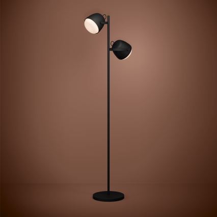 Eglo - Podna lampa 2xE27/28W/230V crno