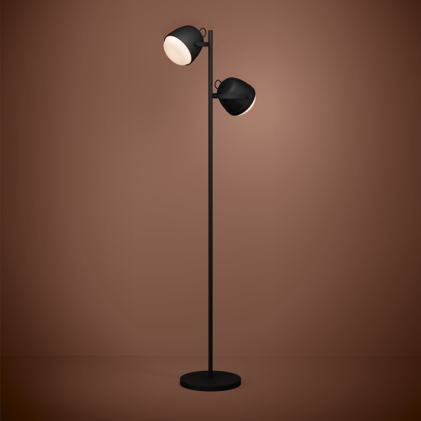 Eglo - Podna lampa 2xE27/28W/230V crno