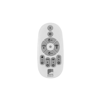Eglo - LED Prigušivi luster na sajli 3xLED/8W/230V + 3xLED/8,5W 3000K crno + Daljinski upravljač