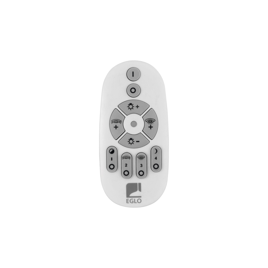 Eglo - LED Prigušivi luster na sajli 3xLED/8W/230V + 3xLED/8,5W 3000K crno + Daljinski upravljač