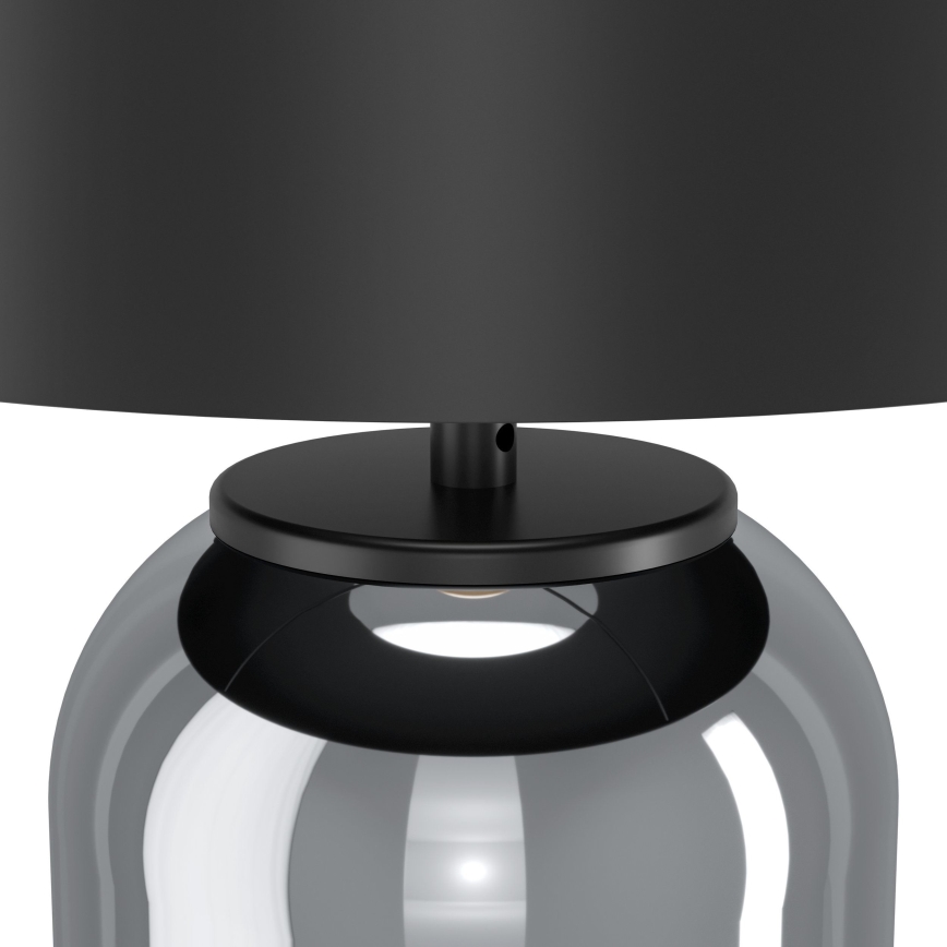Eglo - Stona lampa 1xE27/40W/230V crno/dimno