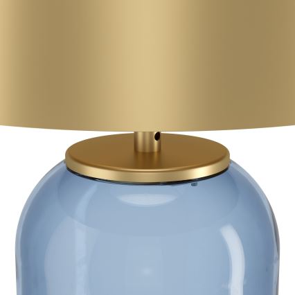 Eglo - Stona lampa 1xE27/40W/230V zlatna/plava