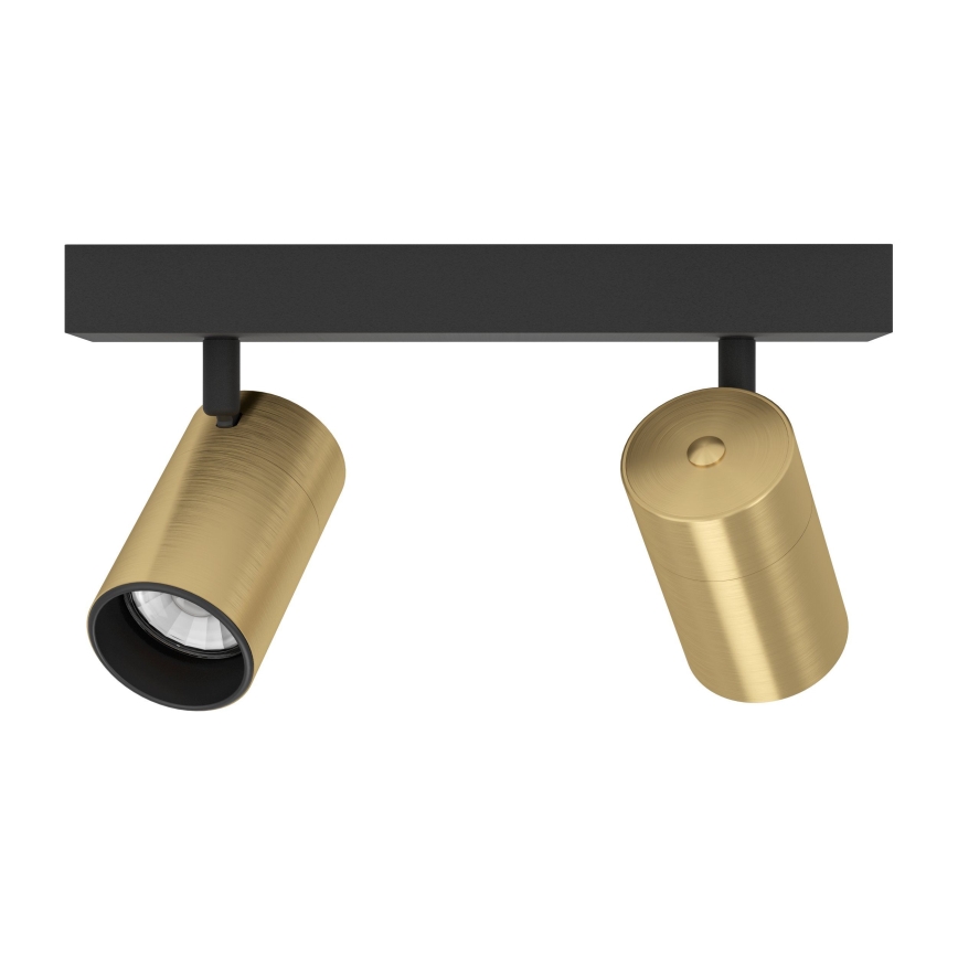 Eglo - LED Reflektorska lampa 2xGU10/4,5W/230V 3000K crno/zlatna