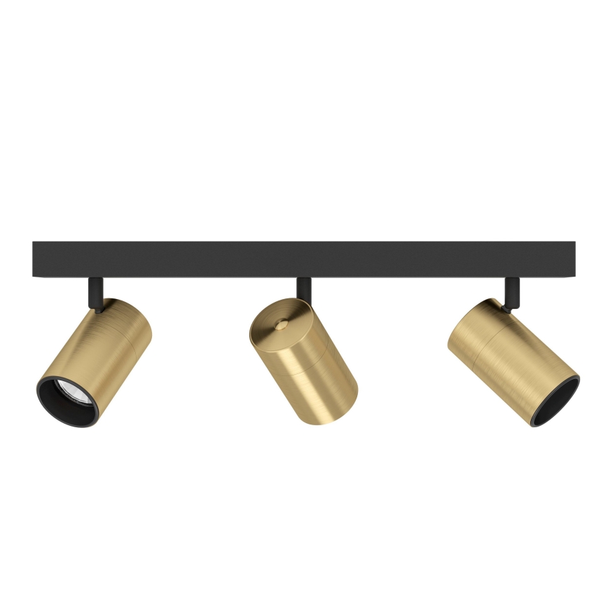 Eglo - LED spot svetlo 3xGU10/4,5W/230V 3000K crna/zlatna