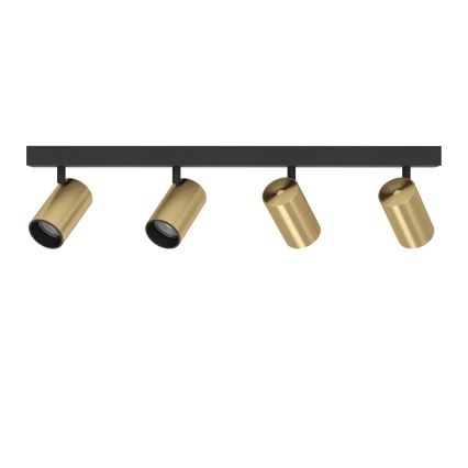 Eglo - LED spot svetiljka 4xGU10/4,5W/230V 3000K crna/zlatna