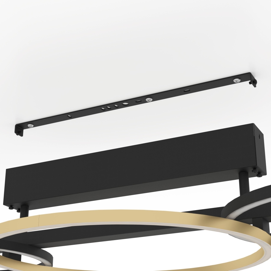 Eglo - LED Prigušivi nadgradni luster 2xLED/12,5W/230V + LED/15,5W 3000K crno